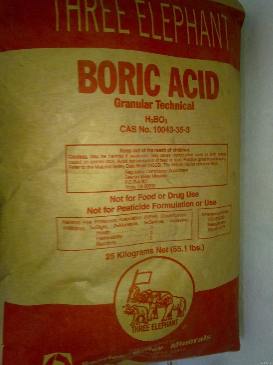 Hình ảnh Boric Acid, H3BO3